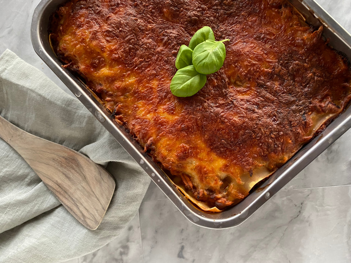 Klassisk hjemmelavet lasagne