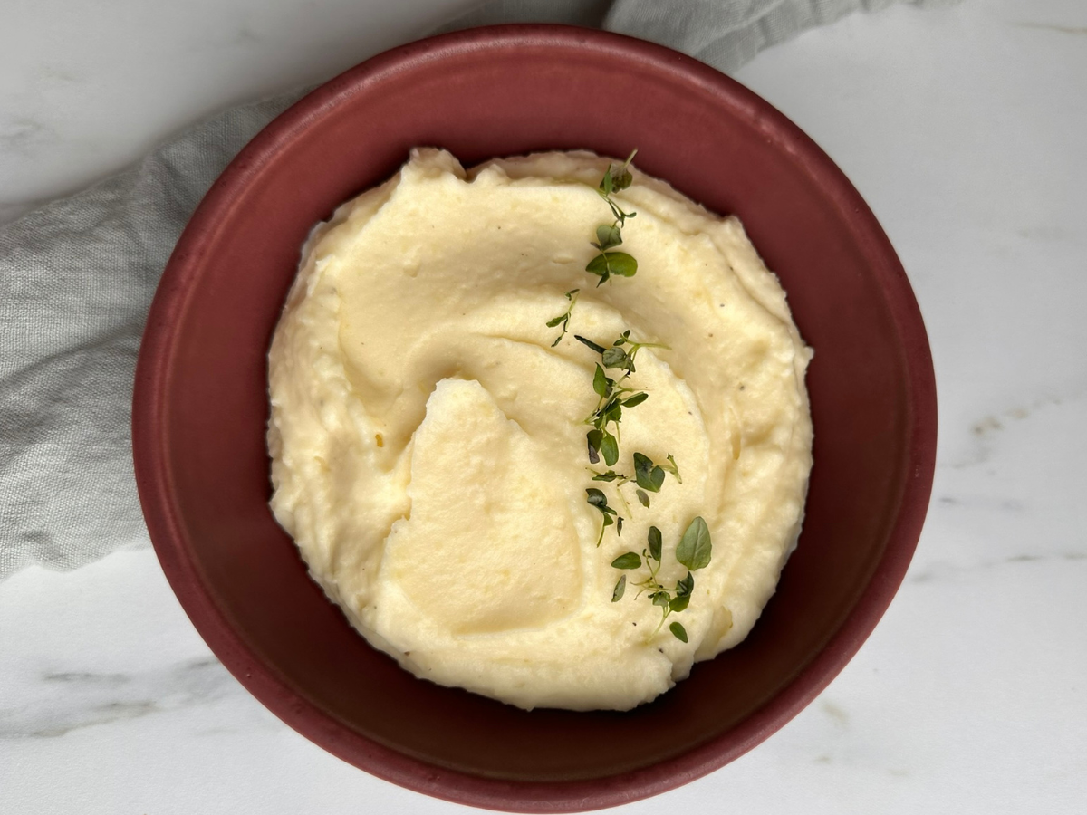 Hjemmelavet kartoffelmos med smør